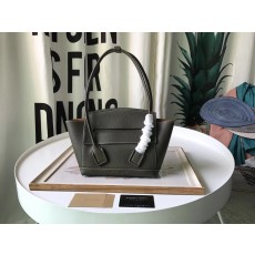 보테가베네타 아르코 탑핸들 스몰 숄더백 카키 33x22x9cm
