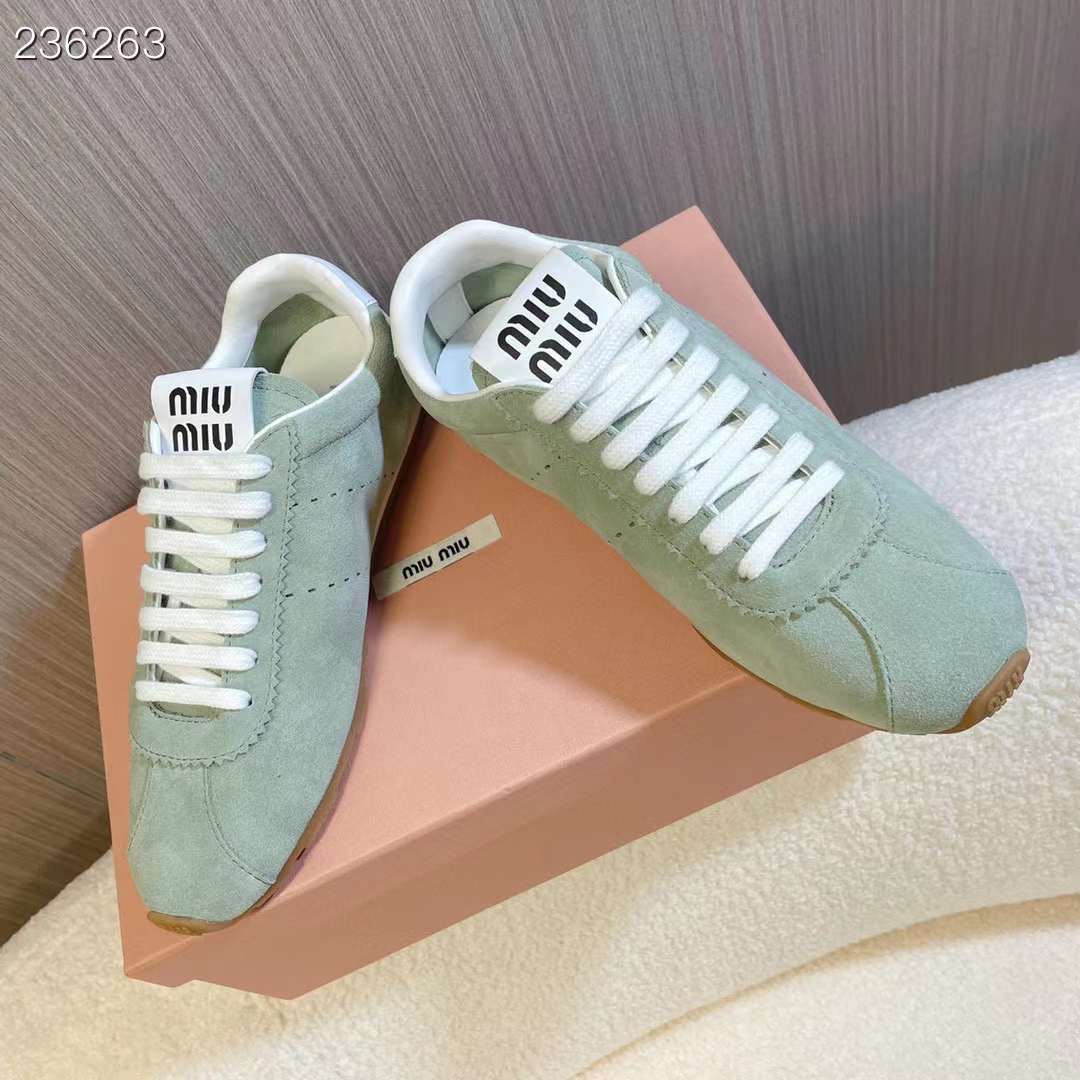 미우미우 24ss 스웨이드 여성 스니커즈 35~40